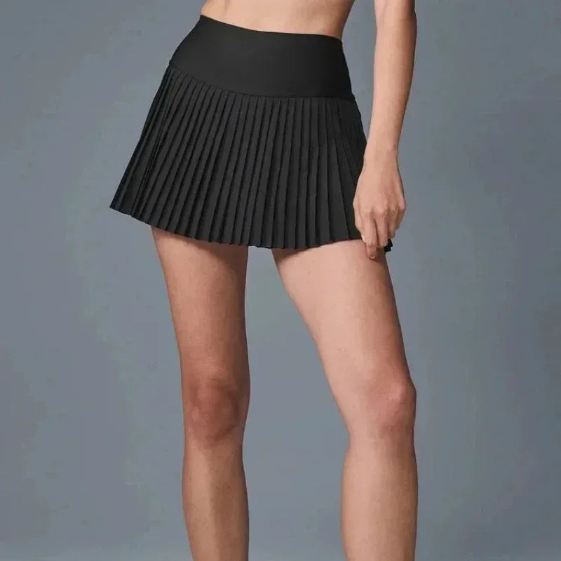High-Waist Pleated Gym Skirt – Fast-Dry & Breathable