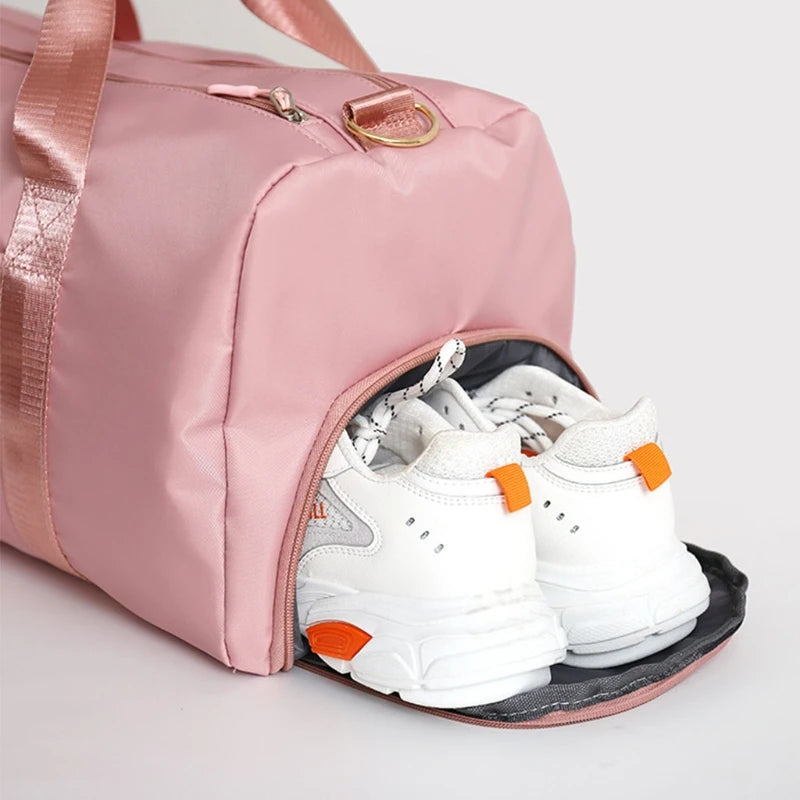 Women's Gym Bag with Shoe Pocket