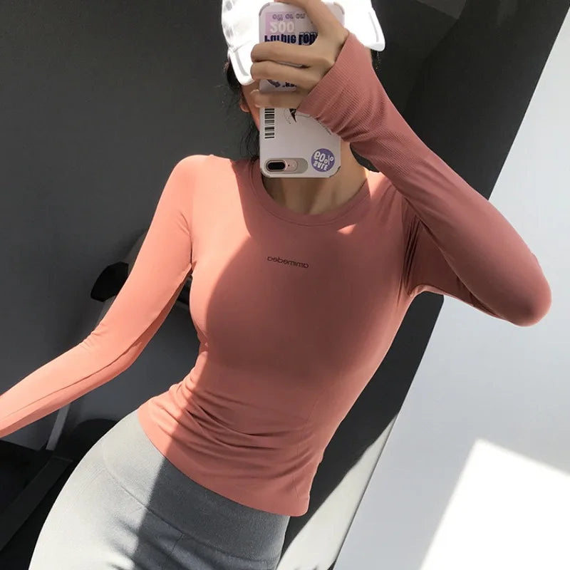 Women's Long Sleeve Workout Top – Slim & Comfortable