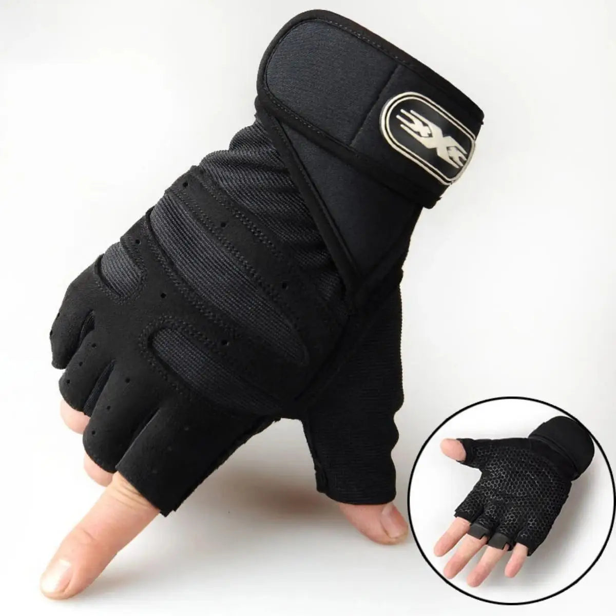 Gym Gloves with Wrist Support – Unisex & Shockproof