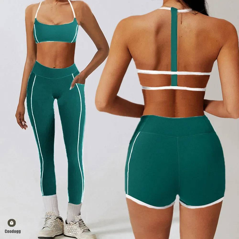 Halter Sports Bra – Breathable & Push-Up