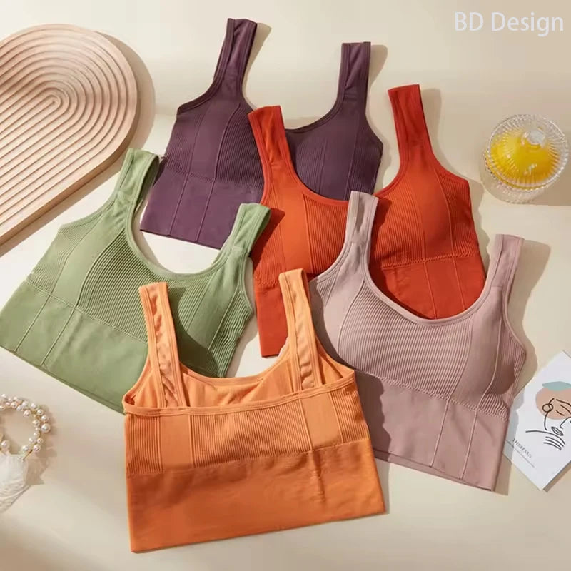 Seamless Sports Bra – Shockproof & Push-Up