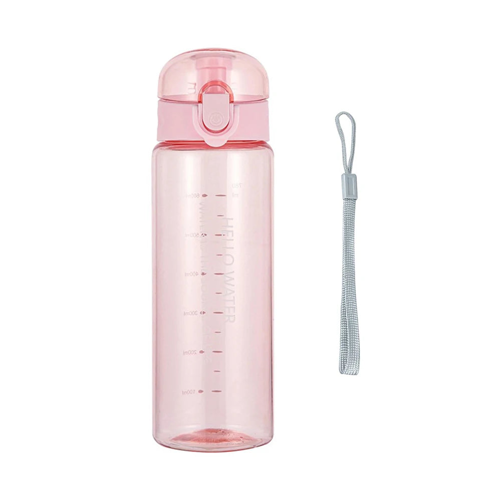 780ml Leakproof Water Bottle with Strap & Cover