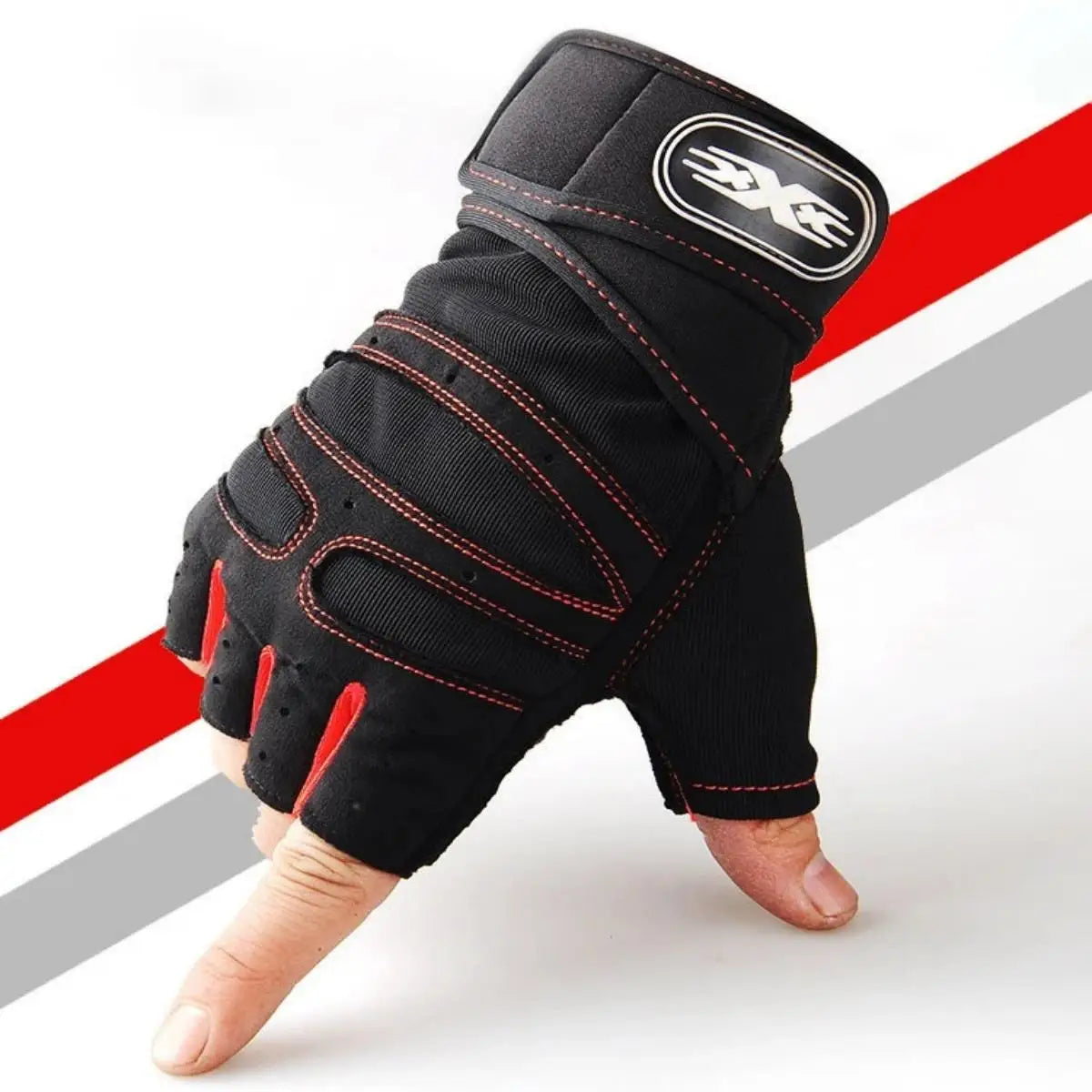 Gym Gloves with Wrist Support – Unisex & Shockproof