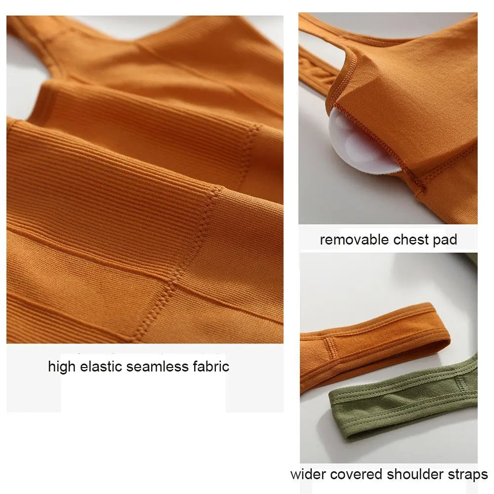 Seamless Sports Bra – Breathable & Shockproof