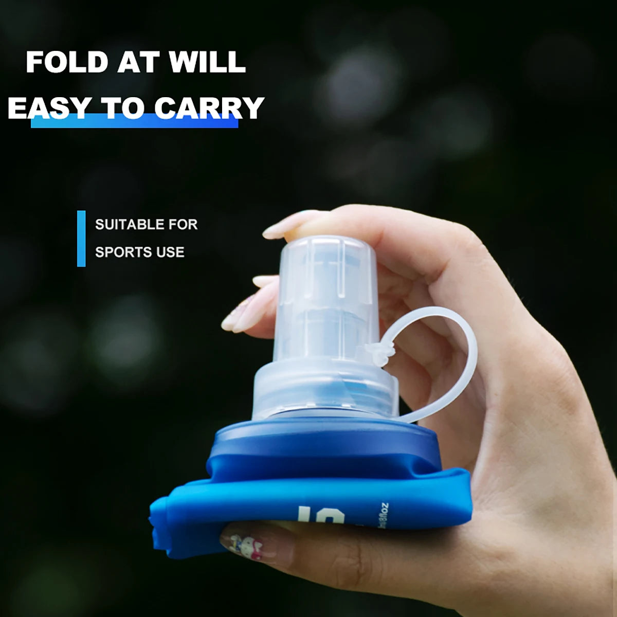 Collapsible Silicone Water Bottle – Portable for Outdoor Use