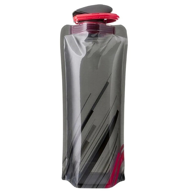 Foldable Travel Water Bottle – Reusable with Carabiner