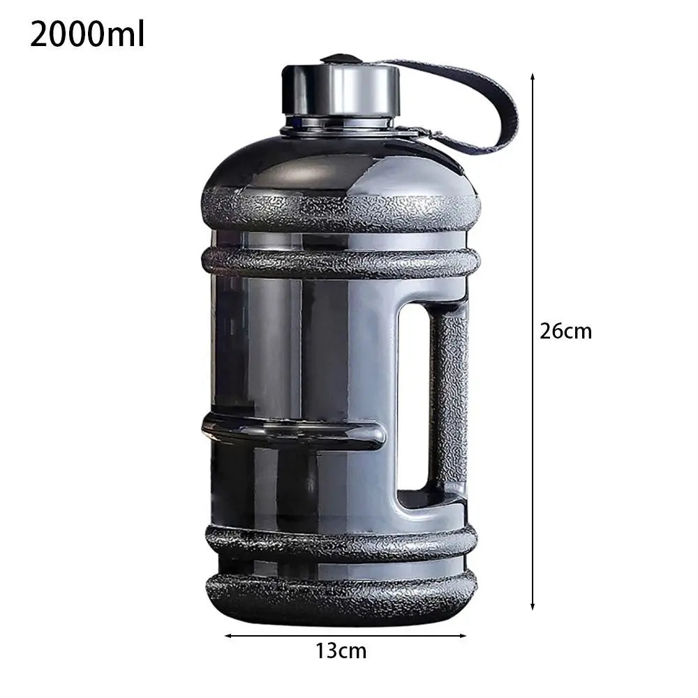2L Water Bottle with Handle for Gym & Training