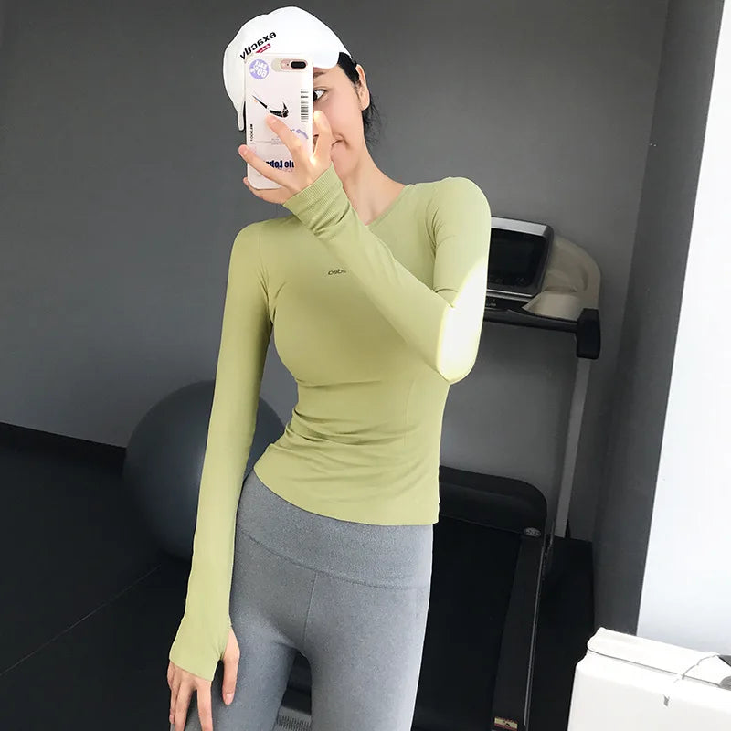 Women's Long Sleeve Workout Top – Slim & Comfortable