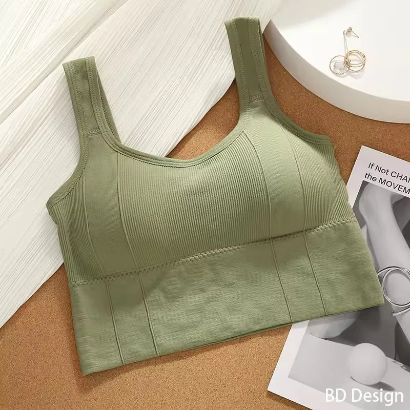 Seamless Sports Bra – Shockproof & Push-Up