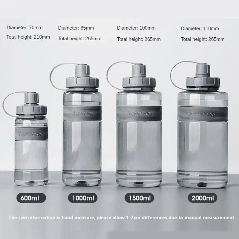 2L BPA-Free Water Bottle with Straw – Large Capacity
