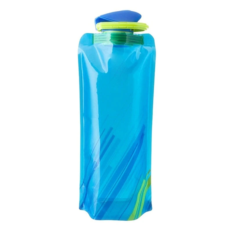 Foldable Travel Water Bottle – Reusable with Carabiner