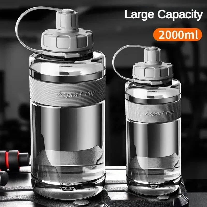 2L BPA-Free Water Bottle with Straw – Large Capacity