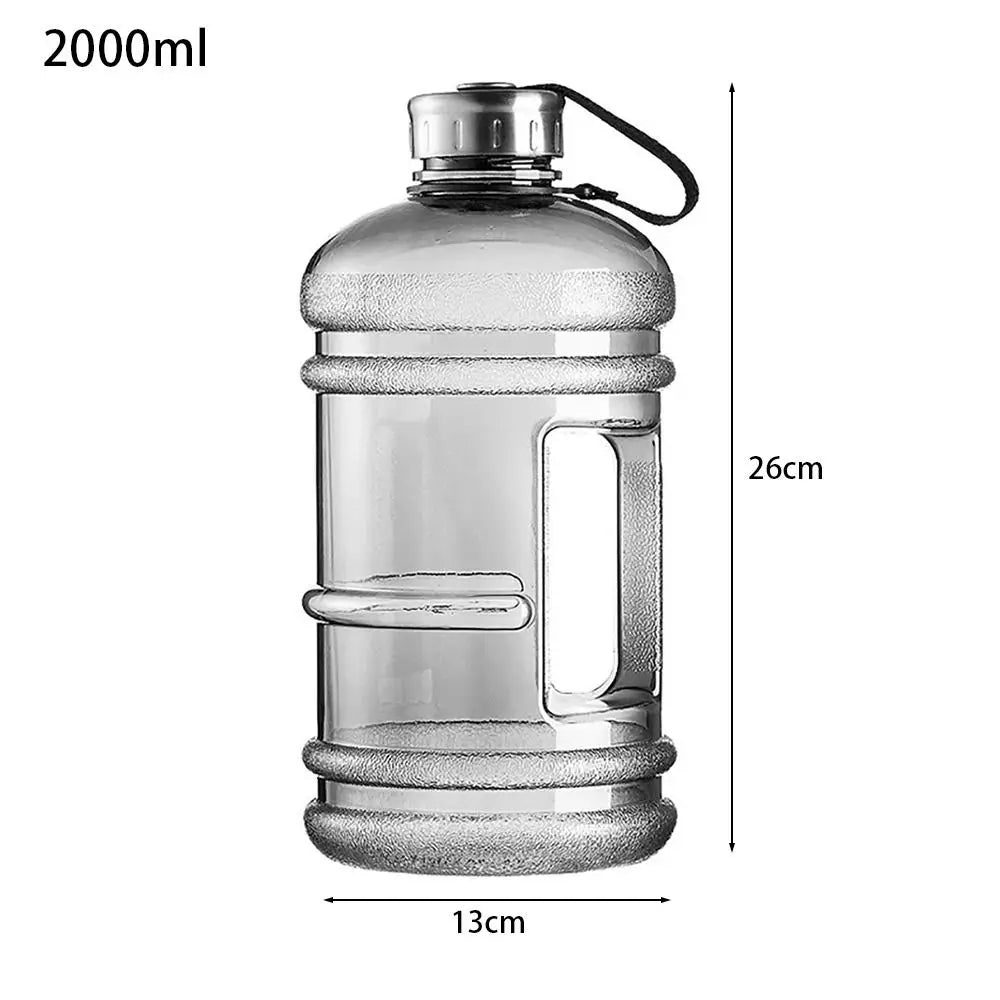 2L Water Bottle with Handle for Gym & Training
