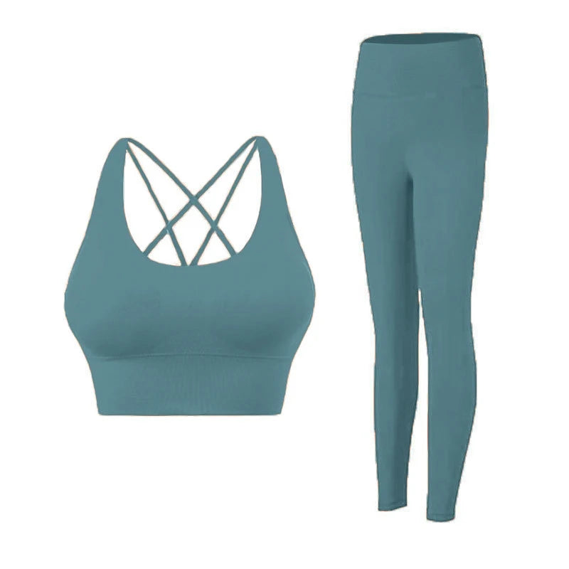 2pc Women's Workout Set – Bra & Leggings