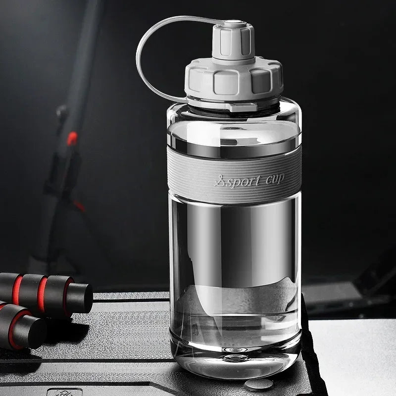 2L Large Water Bottle with Straw for Gym & School