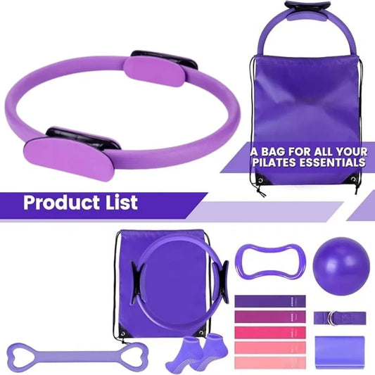 13-Piece Yoga Circle Set – Stretching & Core Training
