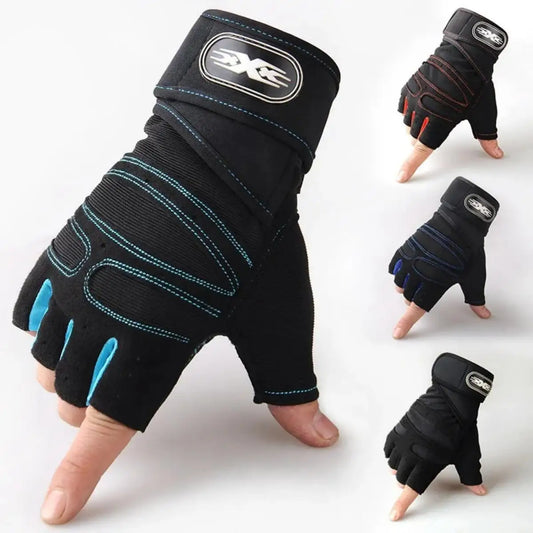 Gym Gloves with Wrist Support – Unisex & Shockproof