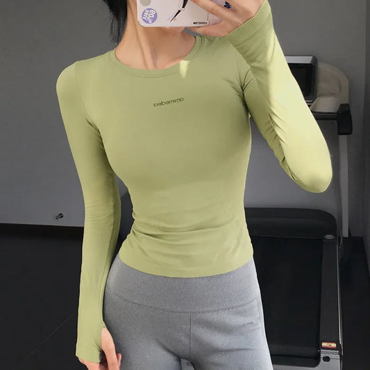 Women's Long Sleeve Workout Top – Slim & Comfortable