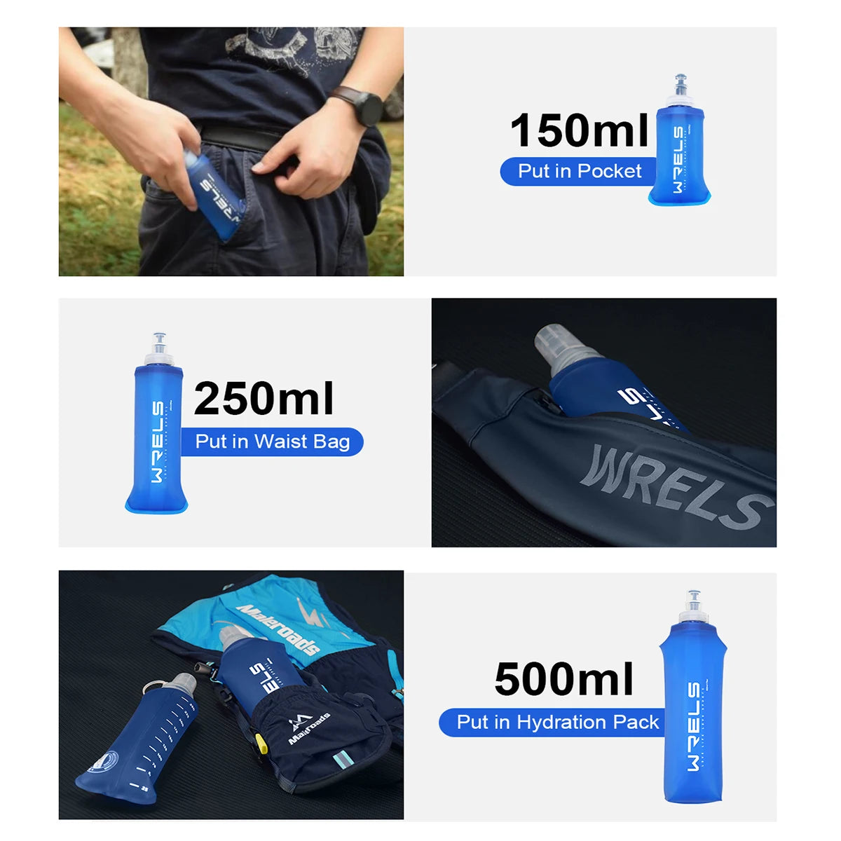 Collapsible Silicone Water Bottle – Portable for Outdoor Use