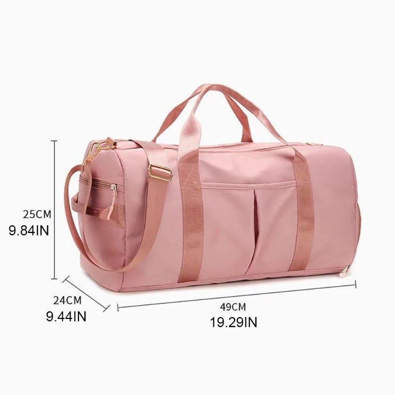 Women's Gym Bag with Shoe Pocket