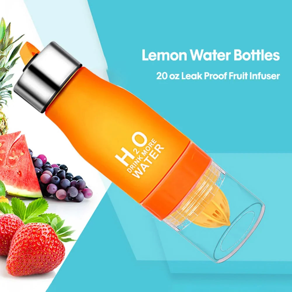 Water Bottle with Fruit Infuser – Leakproof & Eco-Friendly