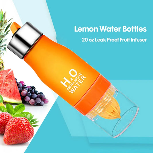 Water Bottle with Fruit Infuser – Leakproof & Eco-Friendly